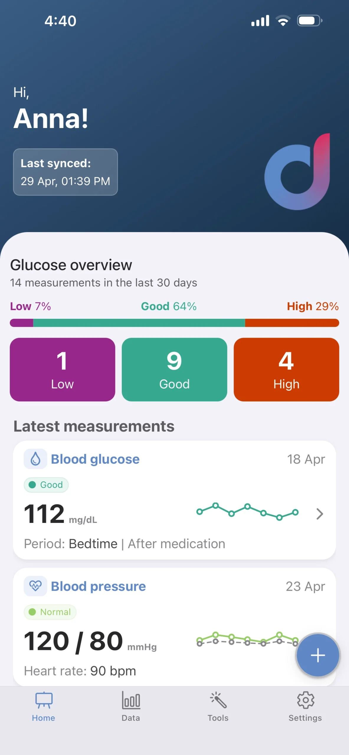 mockup frontpage app